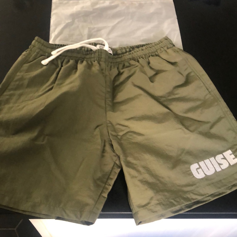 Guise swim trunks with lining,brand new with tags, olive green, size large